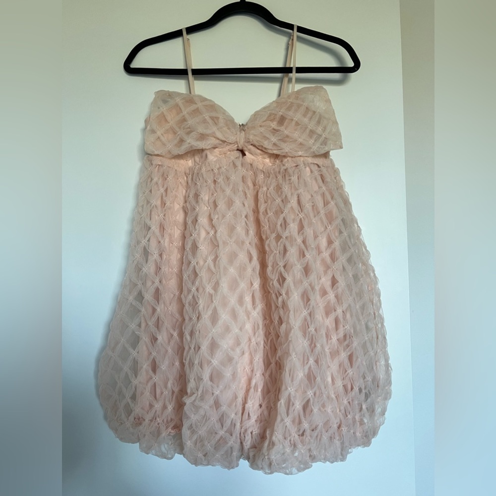 Pink bow dress